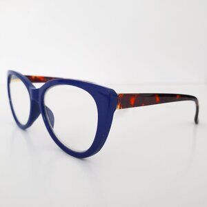 MARILYN MONROE Women's Reading Glasses +2.00 Tortoise Shell Design & Cobalt Blue